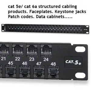 48 Port Patch Panels CAT 5e/6a