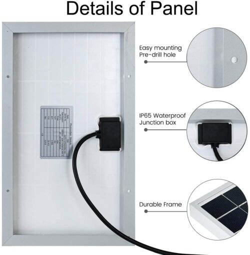 10 Watts Solar Panel- Solarmax Polycrystalline